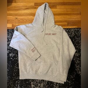 Taylor Swift Red Album Grey Hoodie Sweatshirt Adult Large Oversized